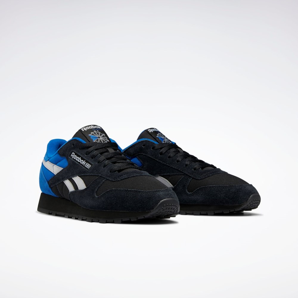 Reebok Classic Leather Make It Yours Shoes Negrii Gri Albastri | 1382596-LE