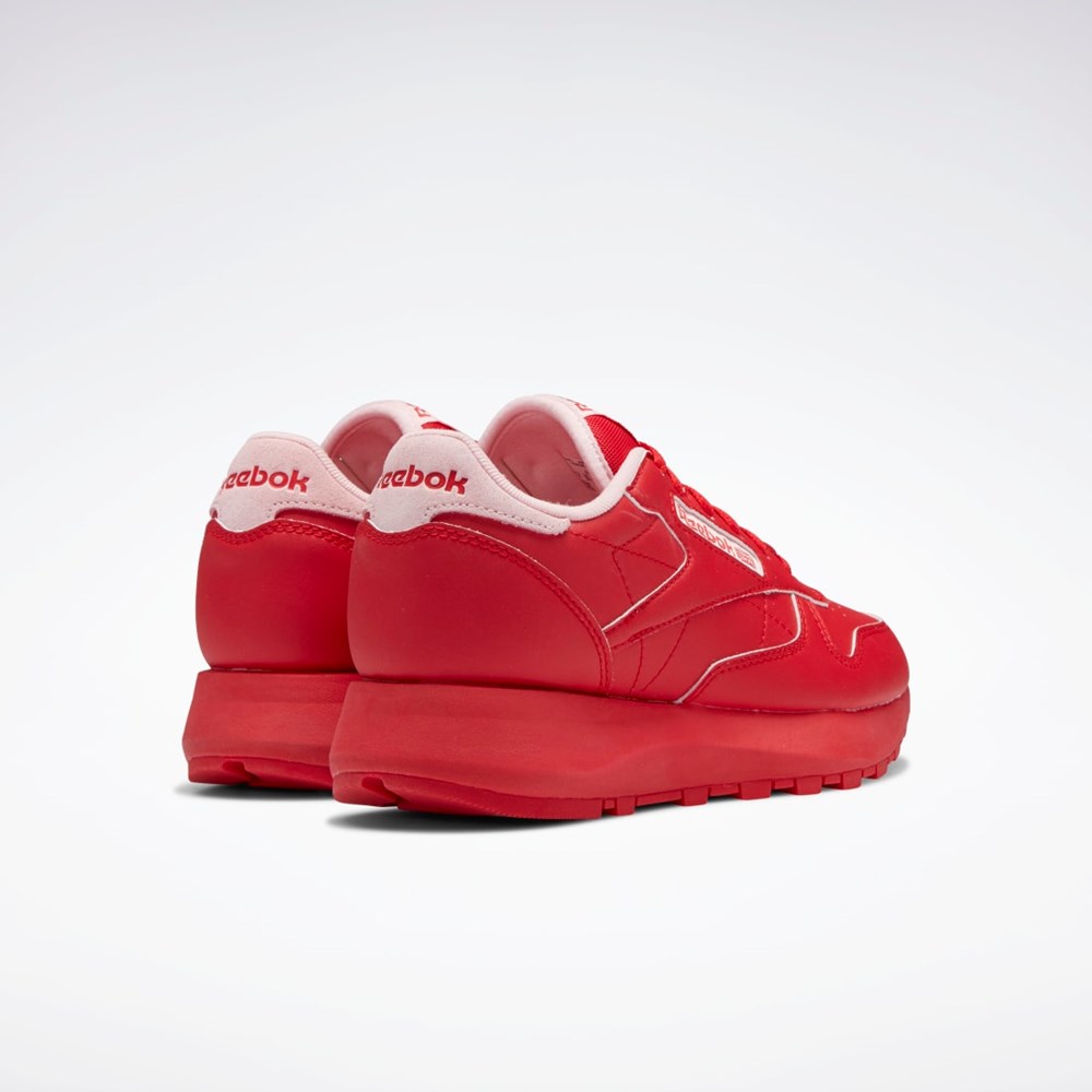 Reebok Classic Leather SP Shoes - Grade School Rosii Roz Rosii | 8321507-VG