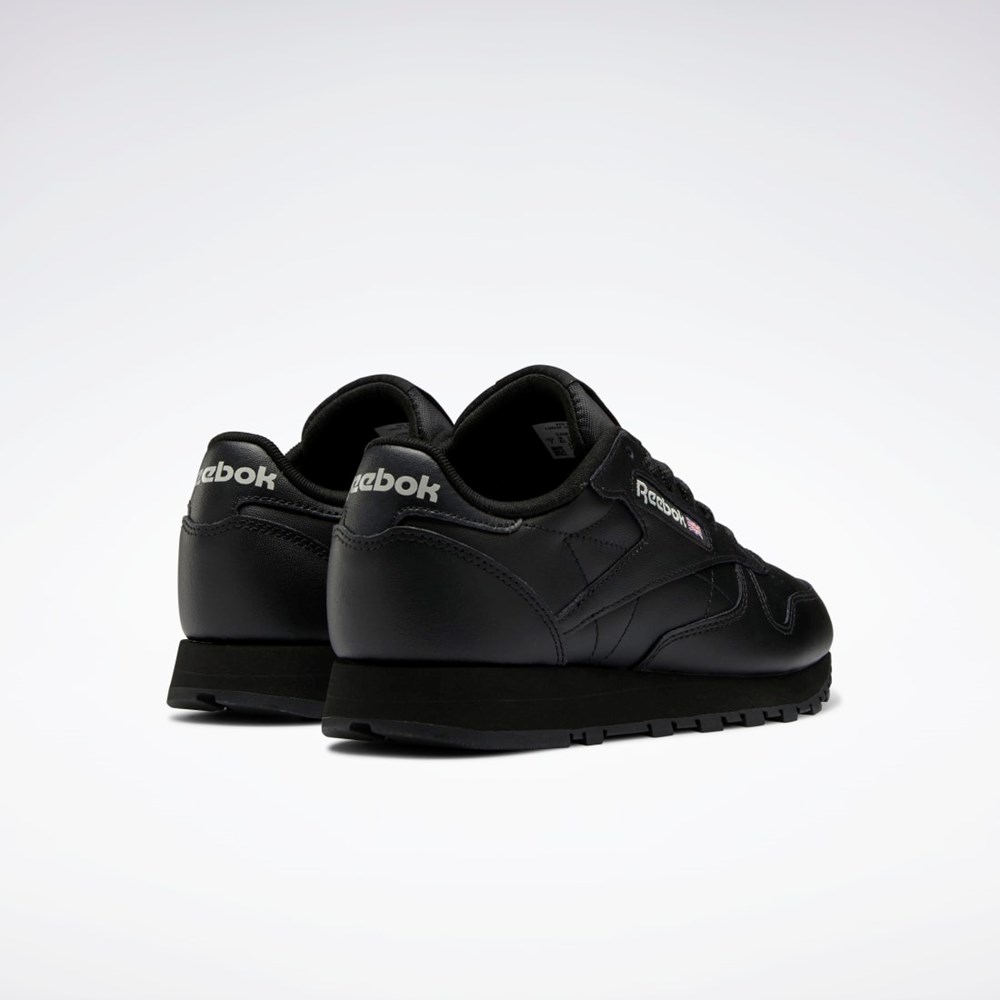 Reebok Classic Leather Shoes Negrii Negrii Gri | 8279536-HJ