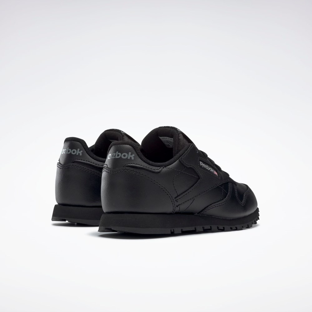 Reebok Classic Leather Shoes - Preschool Negrii | 5361872-DG