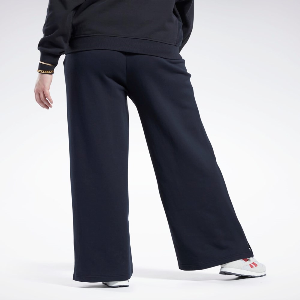 Reebok Classics Largi-Leg Pants (Plus Size) Negrii | 0869354-AI