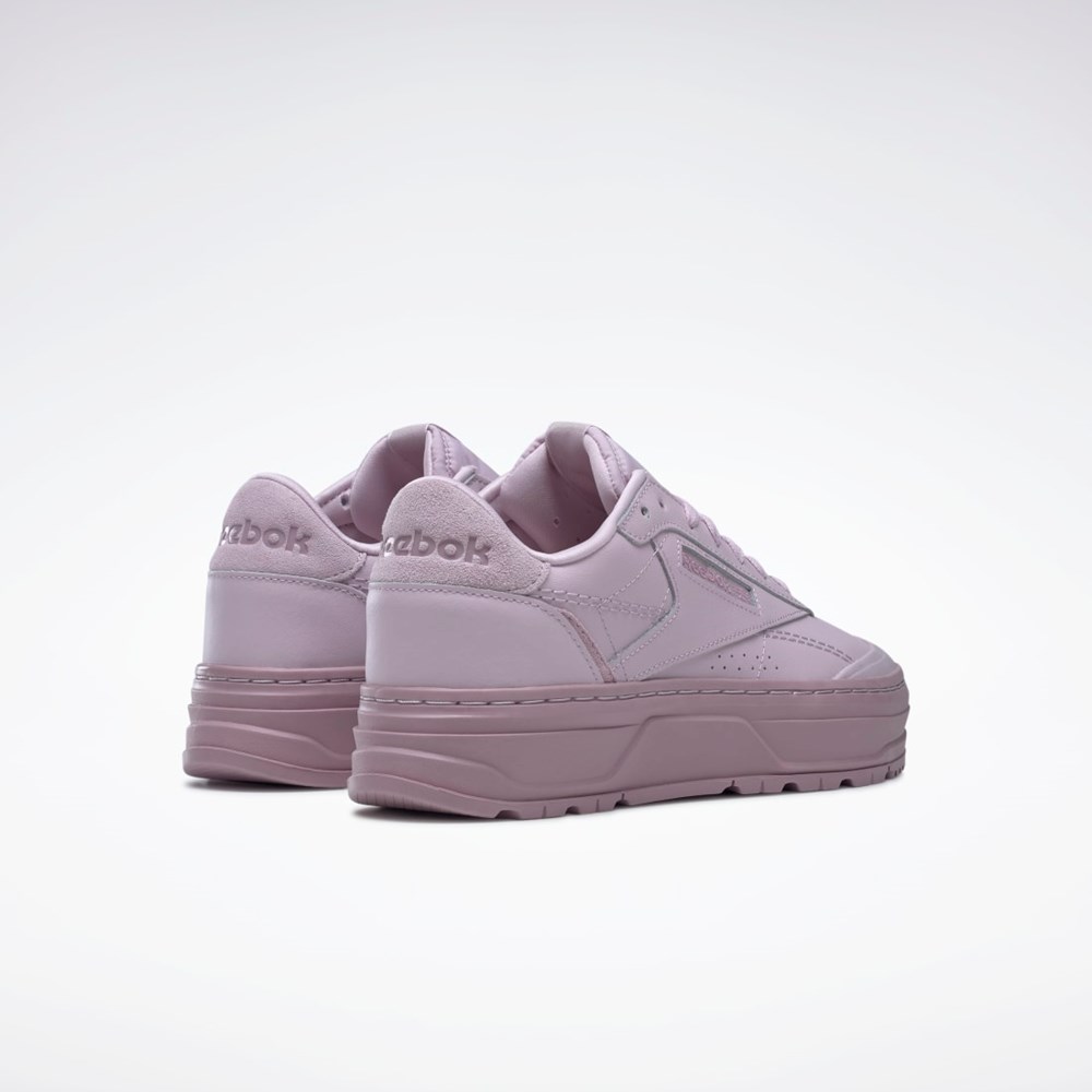 Reebok Club C Double GEO Shoes Violet Violet | 3819504-JS