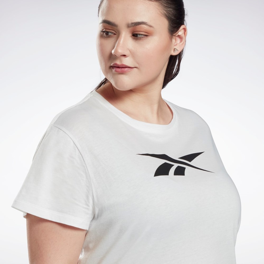 Reebok Grafice Vector T-Shirt (Plus Size) Albi | 1673598-VS