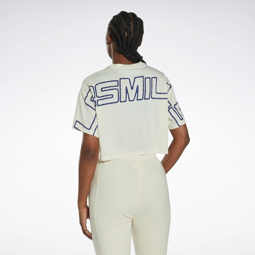 Reebok Les Mills® Crop T-Shirt Albi | 2876359-ZU
