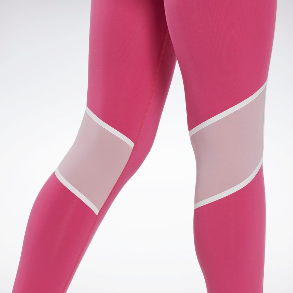 Reebok Lux High-Waisted Colorblock Tights Roz | 8403219-EU