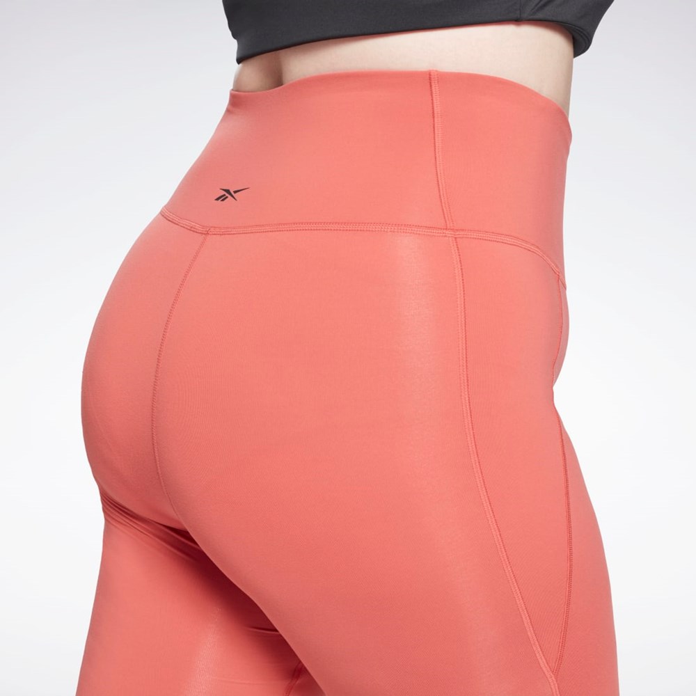 Reebok Lux High-Waisted Tights (Plus Size) Rhodonite | 7963518-OF