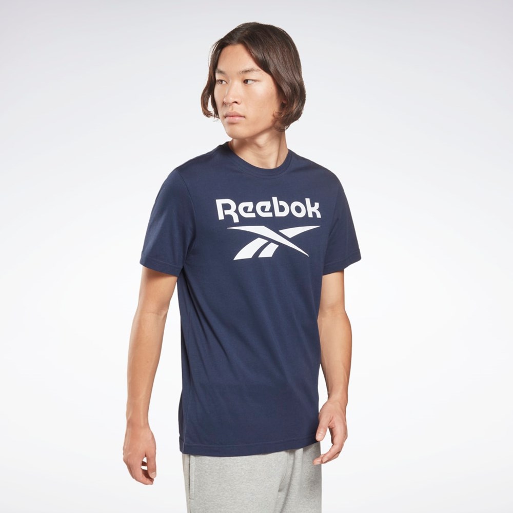 Reebok Reebok Identity Big Logo T-Shirt Bleumarin | 0265819-JH