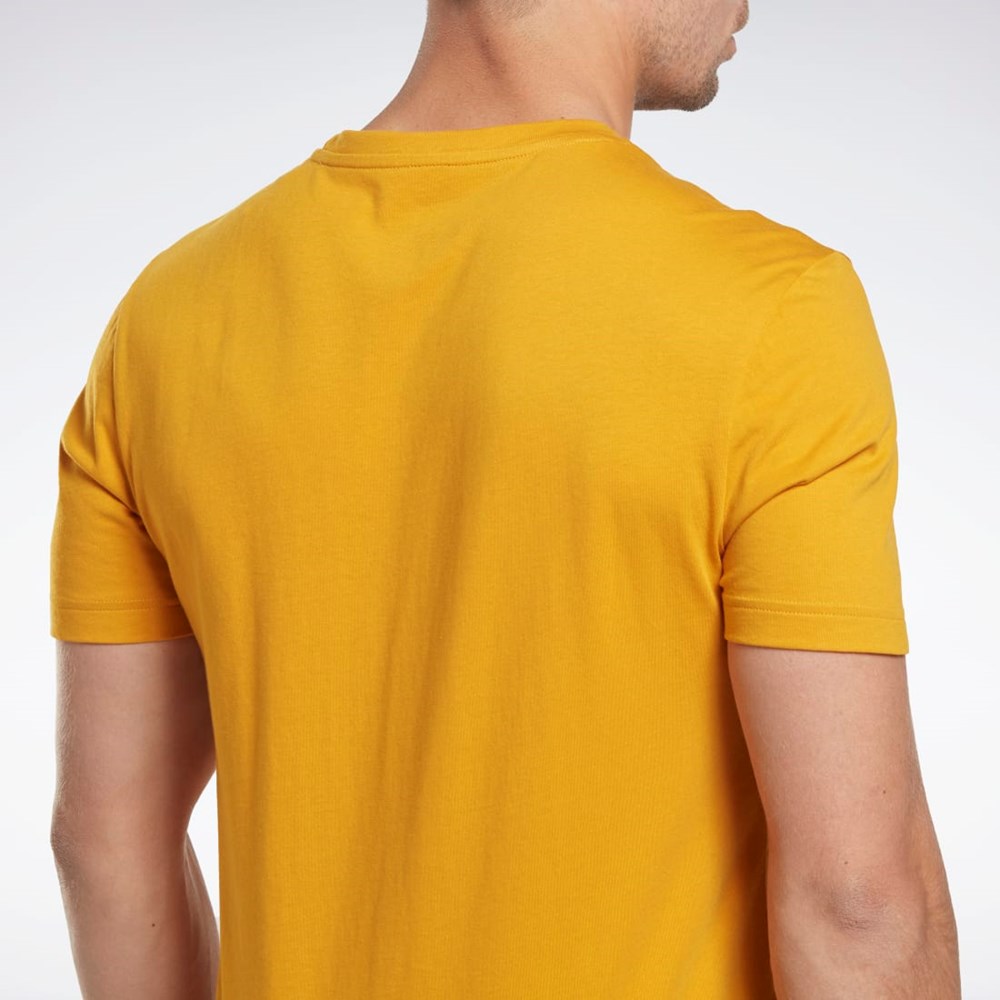 Reebok Reebok Identity Big Logo T-Shirt Bright Ochre | 5938421-UQ