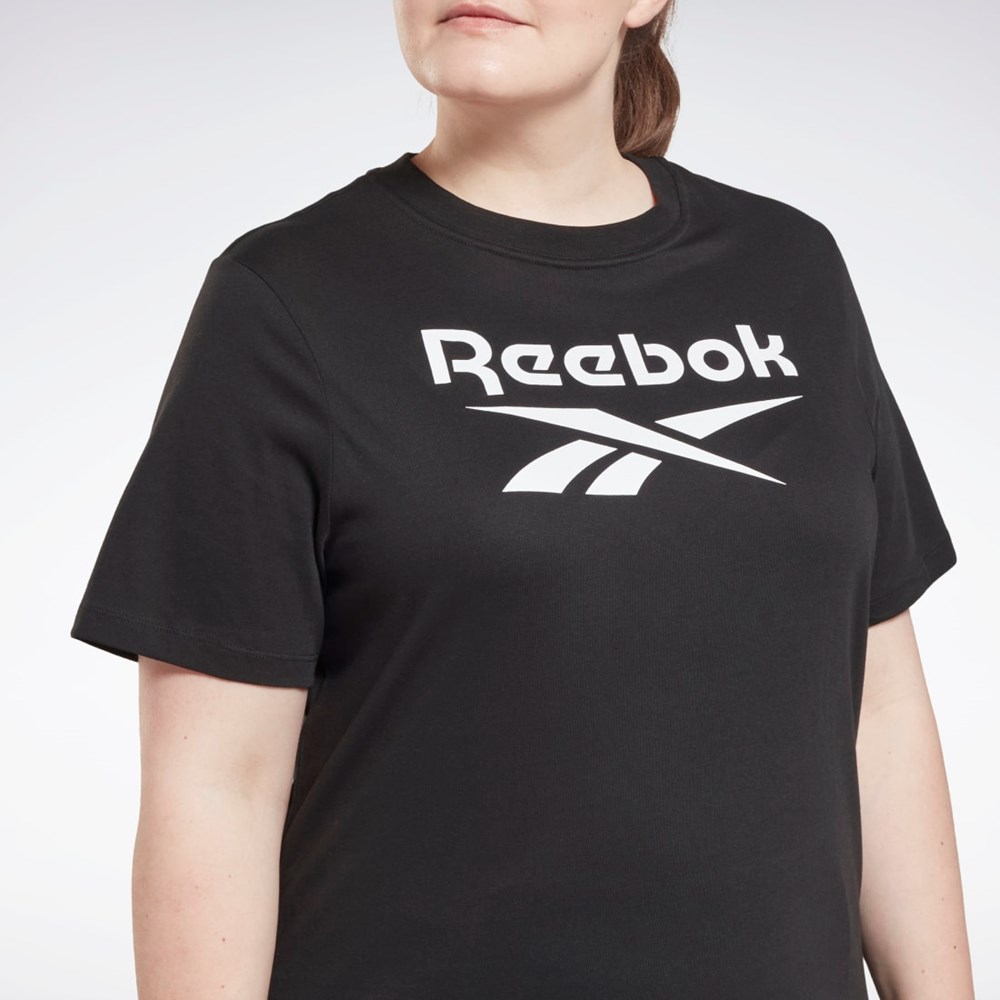 Reebok Reebok Identity T-Shirt (Plus Size) Negrii | 7916453-ME