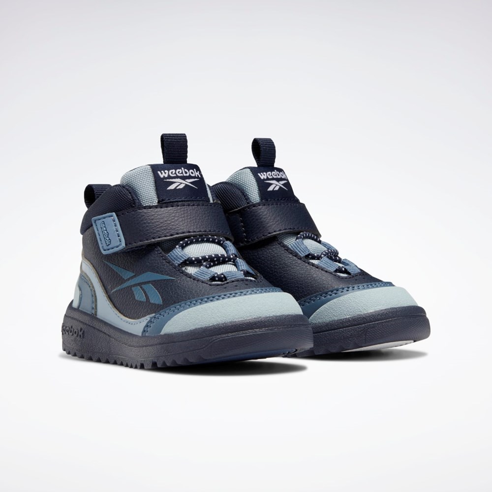 Reebok Weebok Storm Shoes - Toddler Bleumarin Gri Albastri | 0278594-GQ