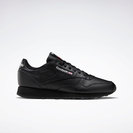 Reebok Classic Leather Shoes Negrii Negrii Gri | 1840597-KM