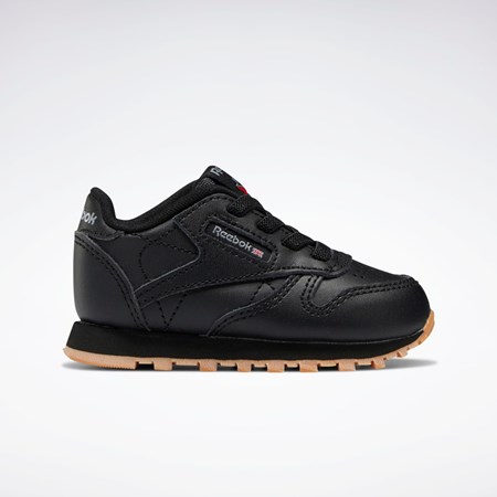 Reebok Classic Leather Shoes - Toddler Negrii Negrii | 8140392-NL