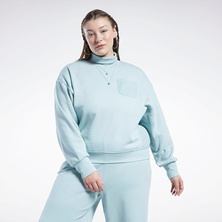 Reebok Classics Bumbac French Terry Sweatshirt (Plus Size) Gri | 5607328-PQ