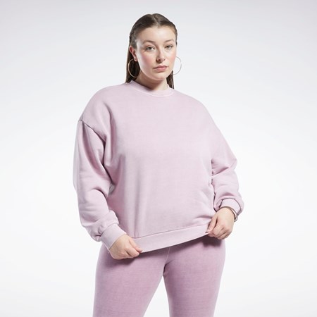 Reebok Classics Natural Dye Sweatshirt (Plus Size) Infused Lilac | 1620378-LY