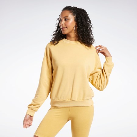 Reebok Classics Natural Dye Sweatshirt Bright Ochre | 3104528-MX