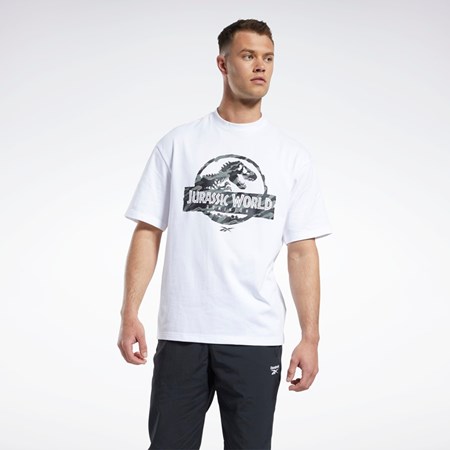 Reebok Jurassic World T-Shirt Albi | 3951780-JO