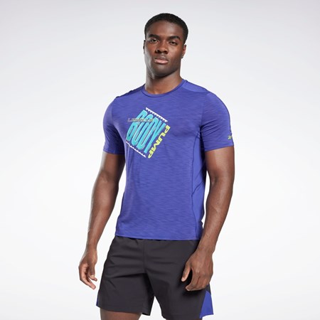 Reebok Les Mills® BodyPump® ACTIVCHILL Athlete T-Shirt Violet | 5398741-YH