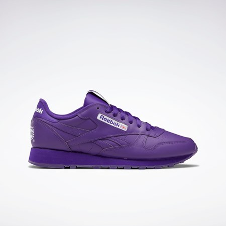 Reebok Popsicle Classic Leather Shoes Violet Violet Violet | 1257046-UO