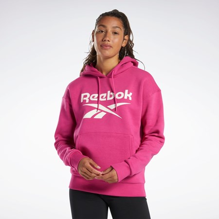 Reebok Reebok Identity Logo Fleece Pullover Hoodie Roz | 5260483-FO