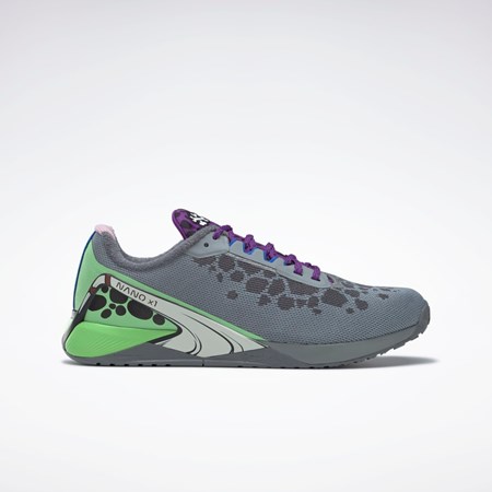 Reebok THE FLINTSTONES Nano X1 Antrenament Shoes Gri Violet Verde Menta | 0193752-WV