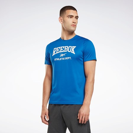 Reebok Workout Ready Grafice T-Shirt Albastri | 2318967-JA