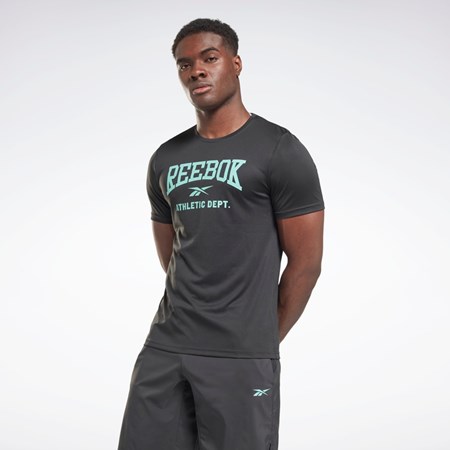 Reebok Workout Ready Grafice T-Shirt Negrii | 1260349-JZ