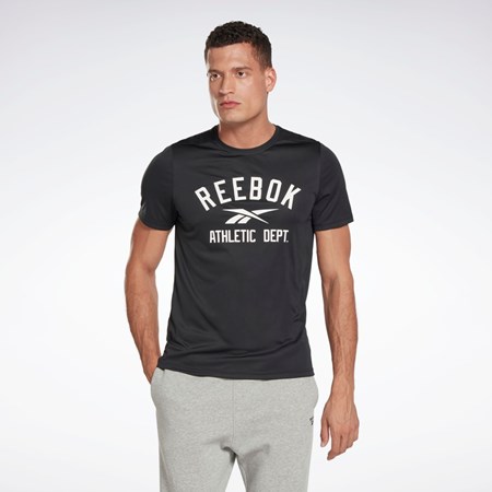 Reebok Workout Ready Grafice T-Shirt Negrii | 4812936-RD