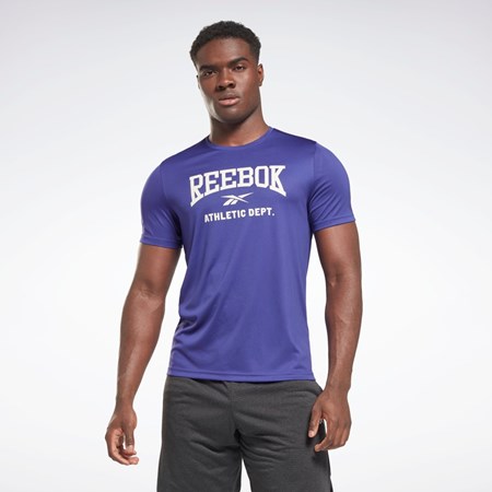 Reebok Workout Ready Grafice T-Shirt Violet | 0139572-GL